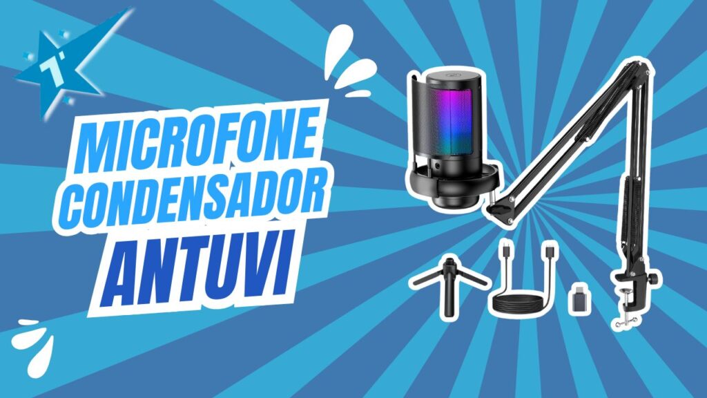 Microfone Condensador Antuvi