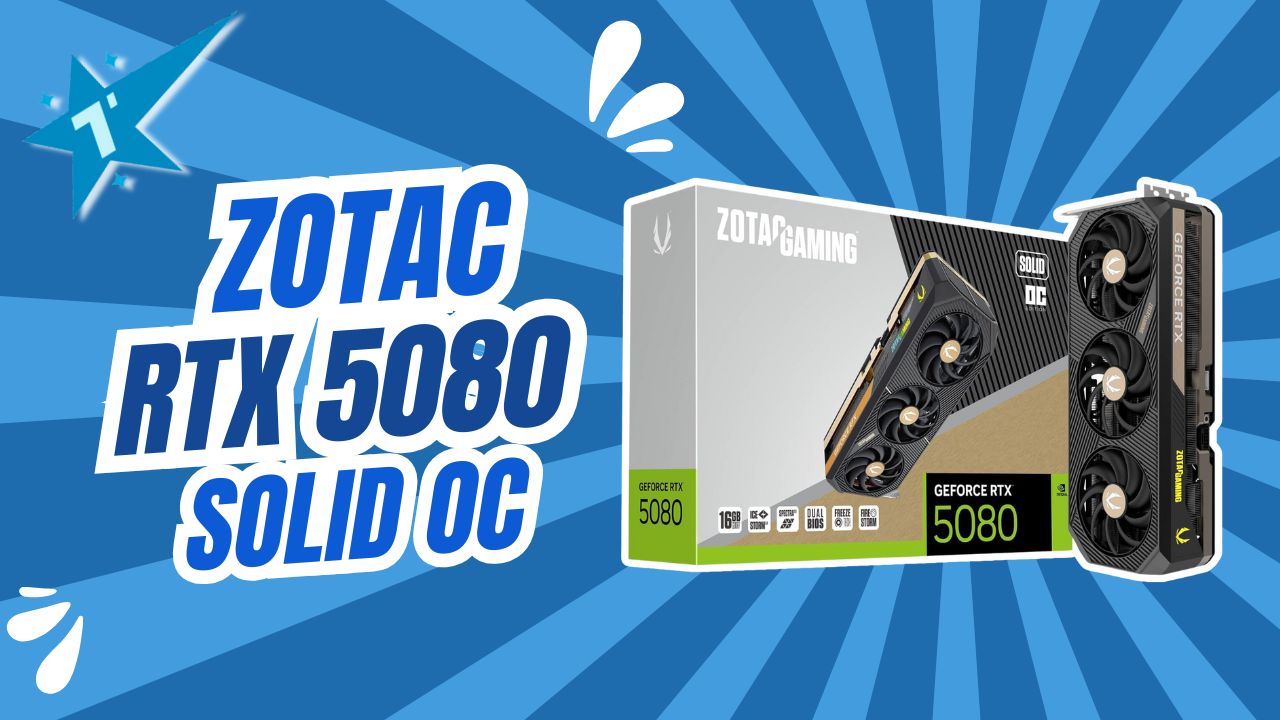新品　ZOTAC GeForce RTX 5080 SOLID OC Placa De Video Zotac Geforce Rtx 5080 Solid Oc 16gb Gddr7
