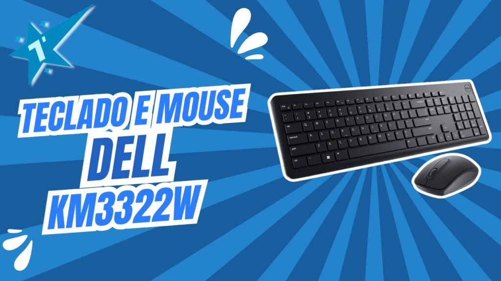 Kit Teclado e Mouse Dell KM3322W