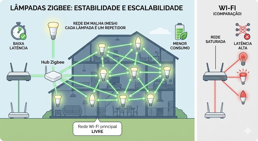 Lâmpadas Zigbee